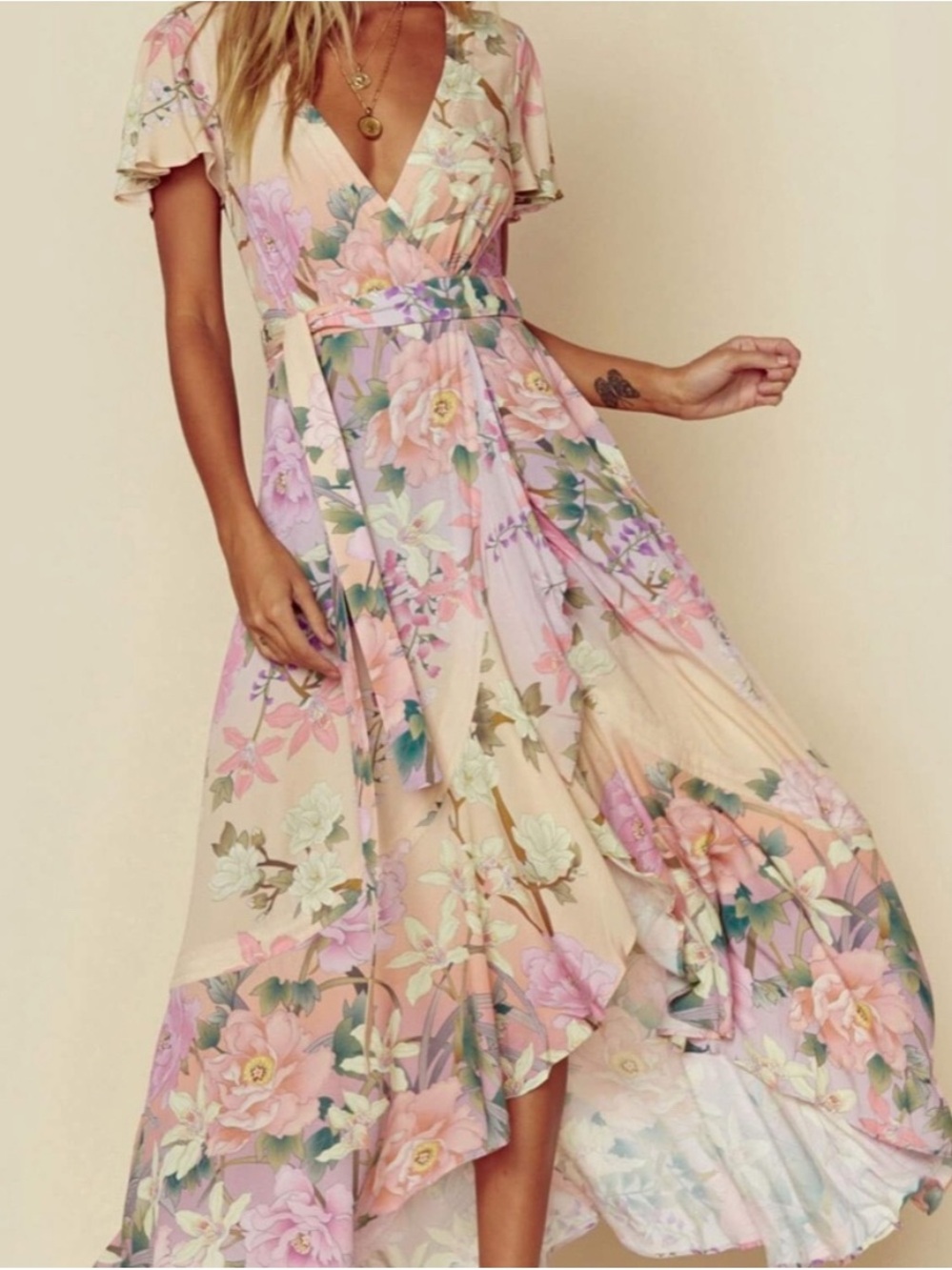 Spell & The Gyspy Collective Lily Maxi Dress in Lilac